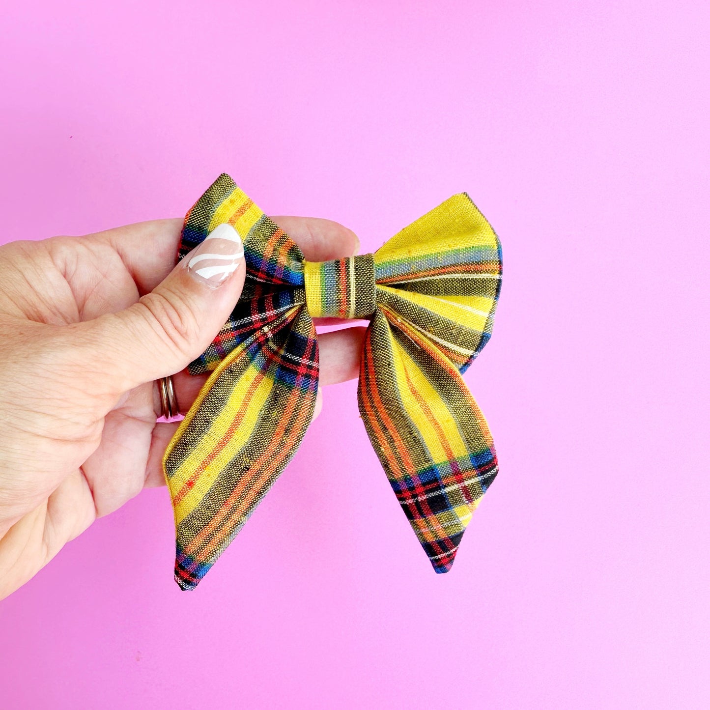 Vintage Plaid Bow