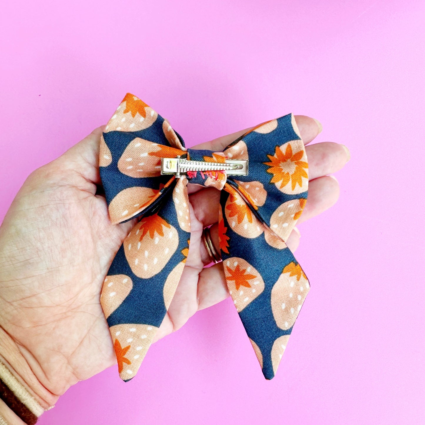 Fall Strawberry Bow