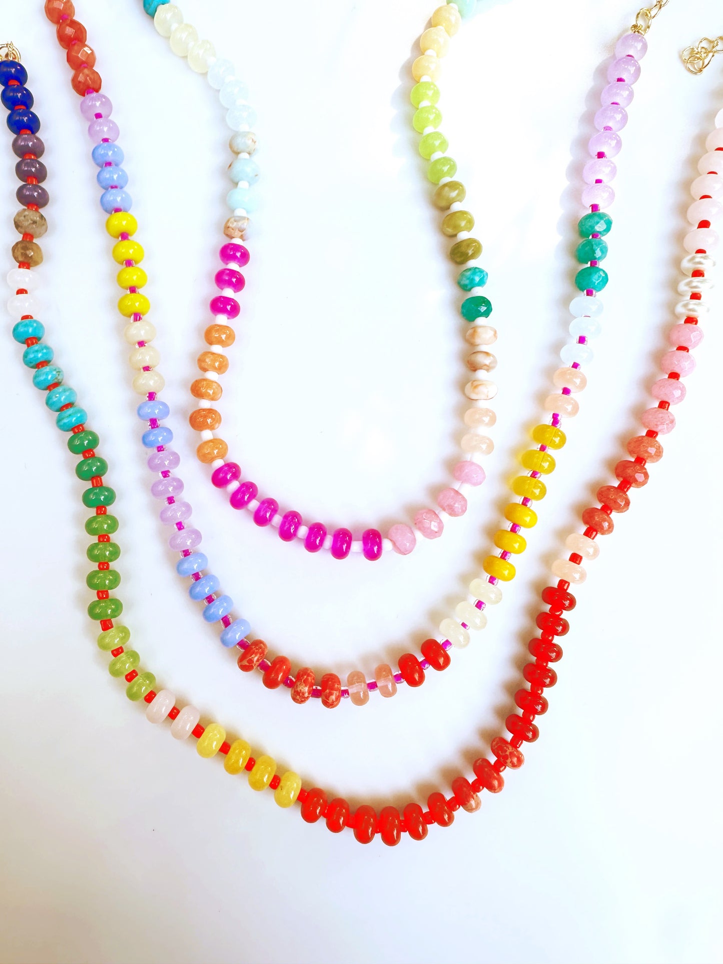 Rainbow Bright Beaded Necklace