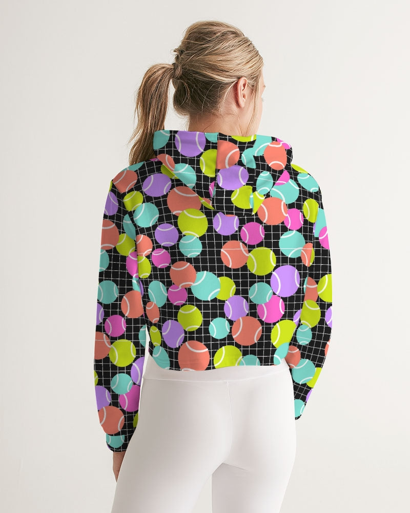 Multi-Color Cropped Adult Tennis Hoodie
