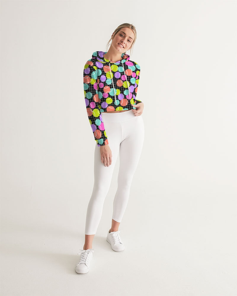 Multi-Color Cropped Adult Tennis Hoodie