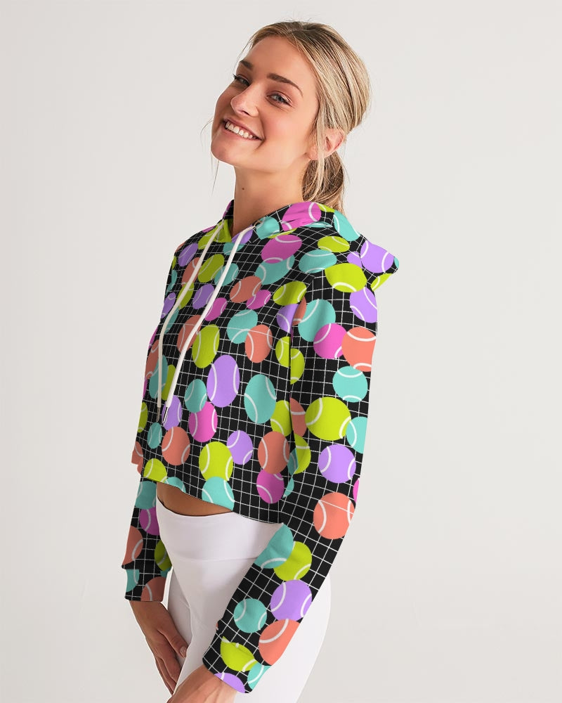 Multi-Color Cropped Adult Tennis Hoodie