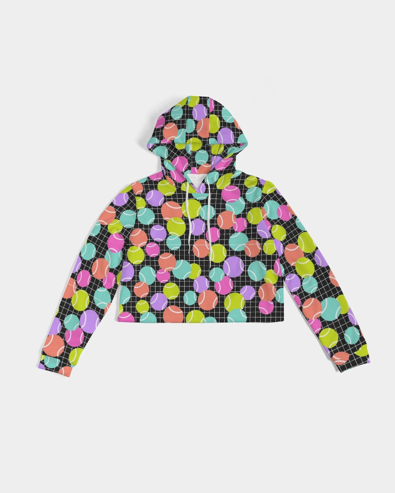 Multi-Color Cropped Adult Tennis Hoodie