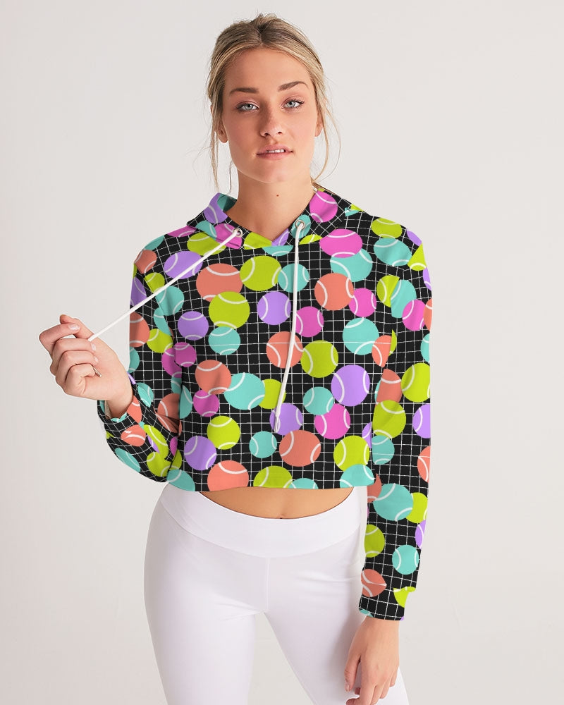 Multi-Color Cropped Adult Tennis Hoodie