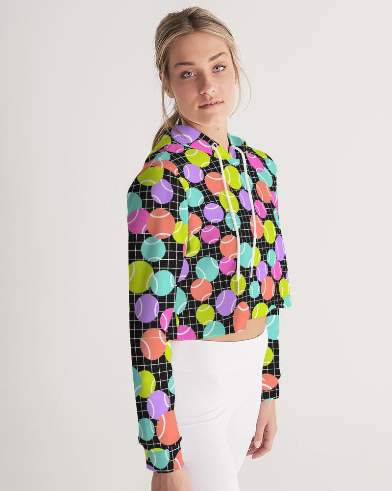 Multi-Color Cropped Adult Tennis Hoodie