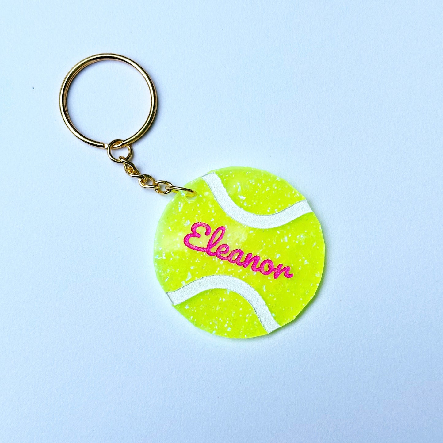 Tennis Ball Custom Keychain