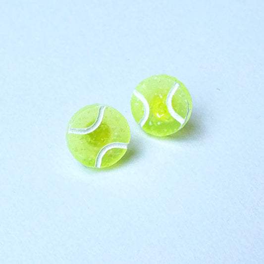 Glitter Tennis Ball Studs