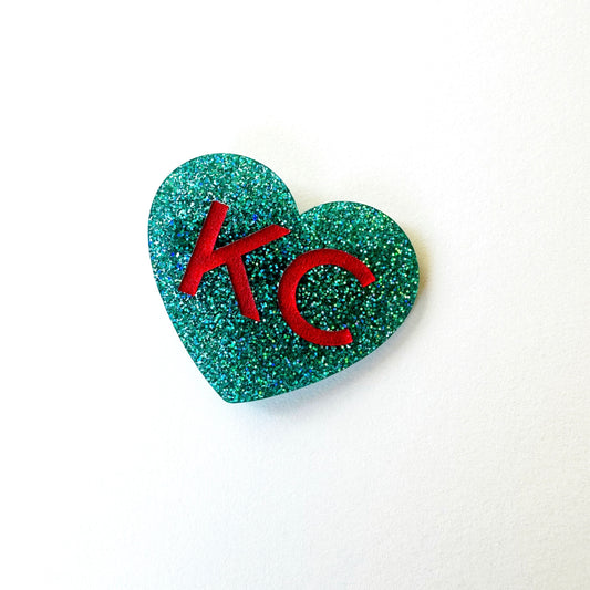 KC Clip Glitter Aqua