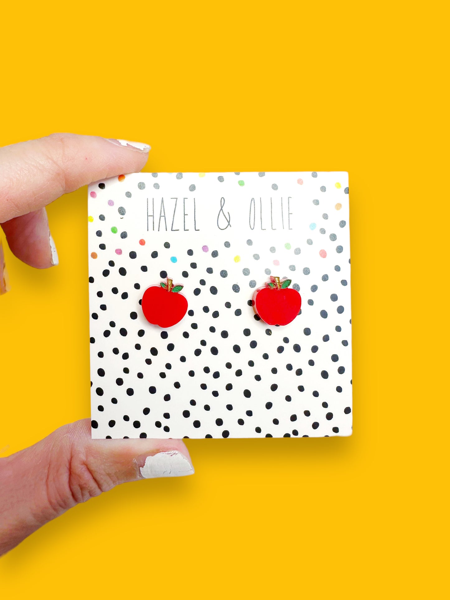 Red Apple Studs