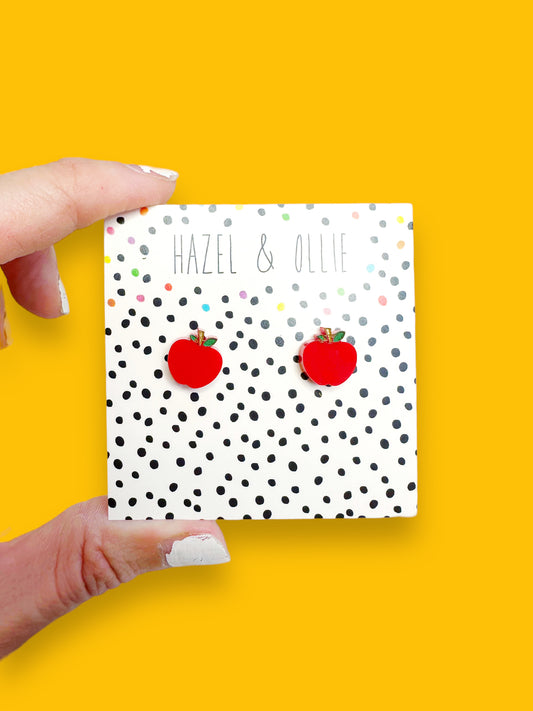 Red Apple Studs
