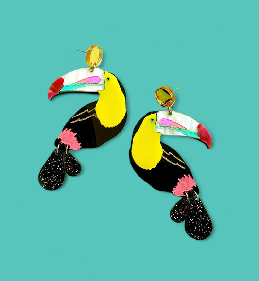 Toucan Statement Earrings