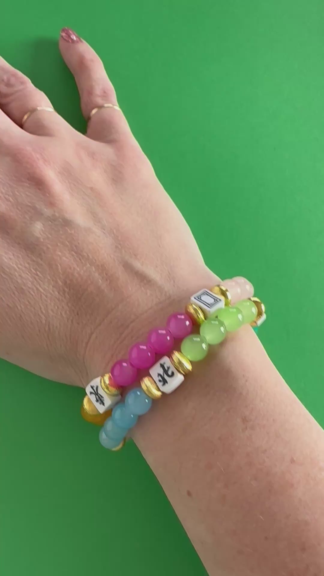 Mahjong Tile Bracelets