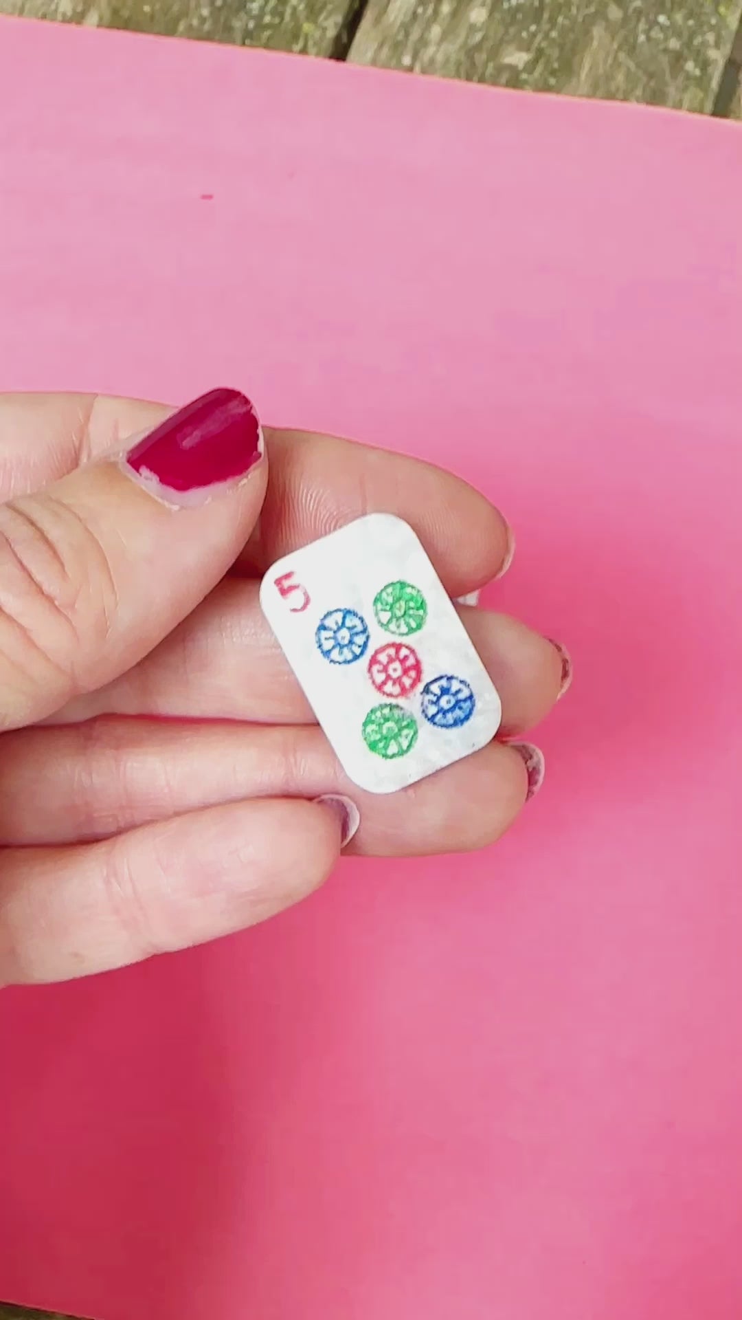 Dot Tile Stud Earrings