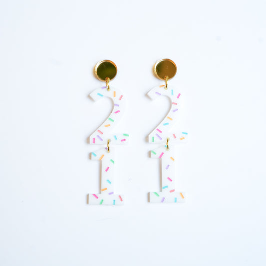 Sprinkles Please Birthday Earrings